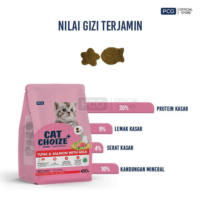 Cat Choize Plus Kitten Food Tuna & Salmon 450G - Gambar 3