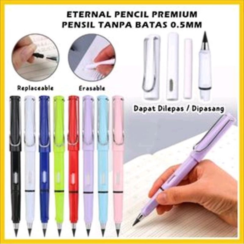 Pencil Eterna Unlimited Tanpa Isi Untuk Sekolah Eternal Pencil Premiun