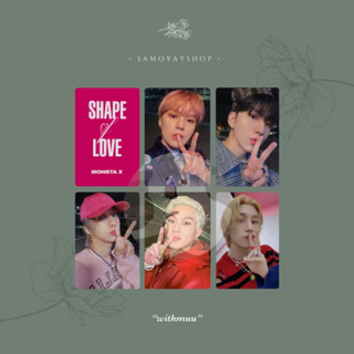 Monsta X 11th Mini Album Shape of Love Photocard Apple Music Withmuu  Benefit 