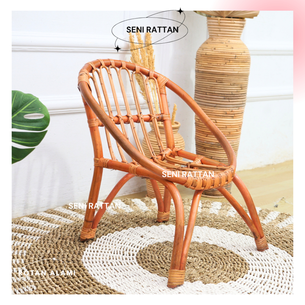 Original Rattan Minimalist Patio Chairs Melamine FINISHING Curved Shape ...