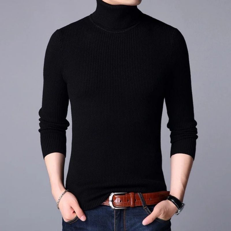 Men sweater with on sale shirt