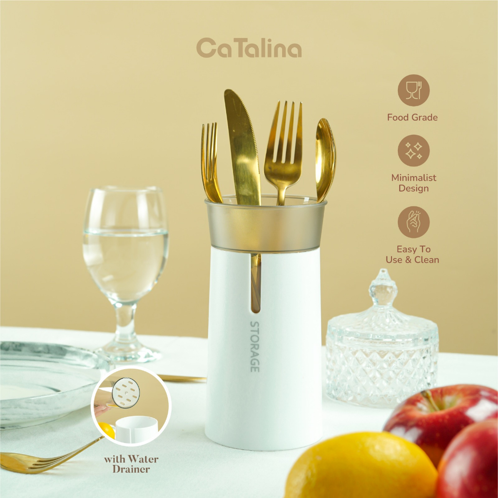 Tempat Sendok Garpu Serbaguna Premium Cutlery Holder Storage - Gambar 4