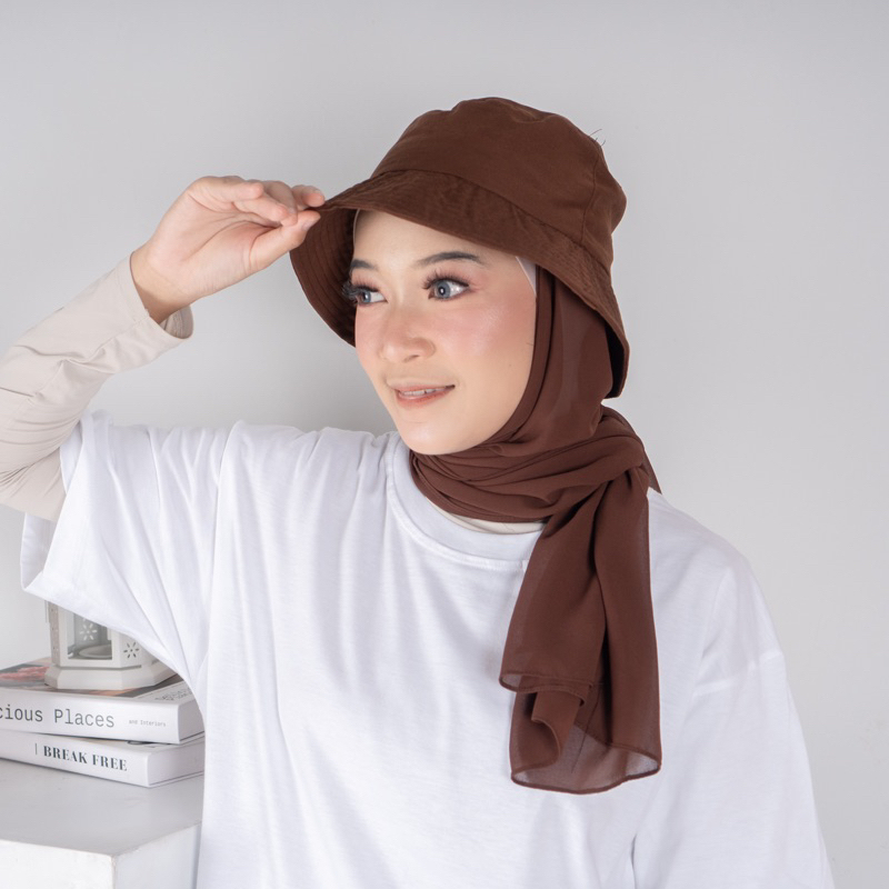 Pashmina Bucket HAT Hijab Bucket Instant Hijab Hijab Bucket HAT