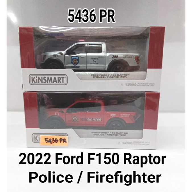 Kinsmart 2022 Ford F150 Raptor-KT5436PR- Metal Material, Pullback ...