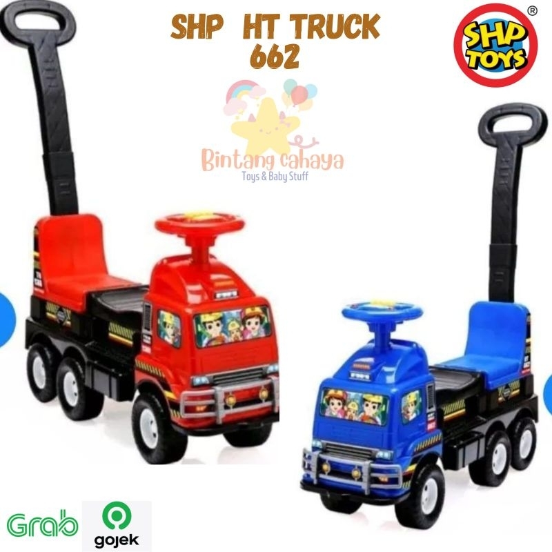 Mainan Mobil Dorong Anak HT 662 Musik & Boncengan