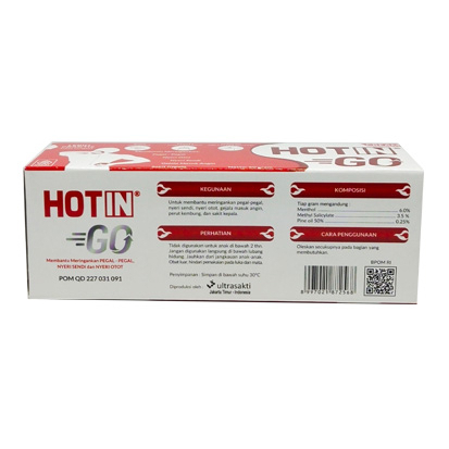 HOT IN GO ORIGINAL CREAM 50G / PEREDA NYERI / KESLEO / CREAM OTOT - Gambar 2