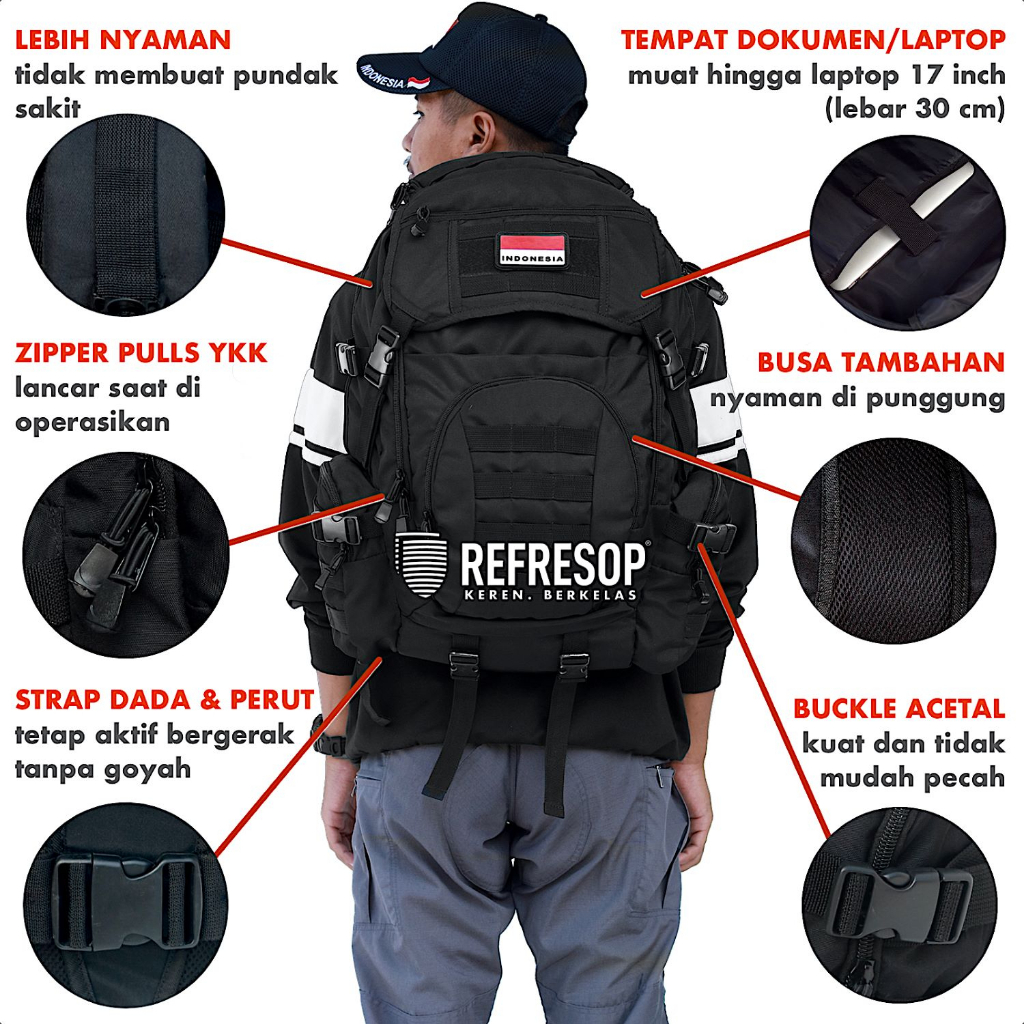 REFRESOP Original PX840 Men's Army Tactical Backpack Waterproof ...