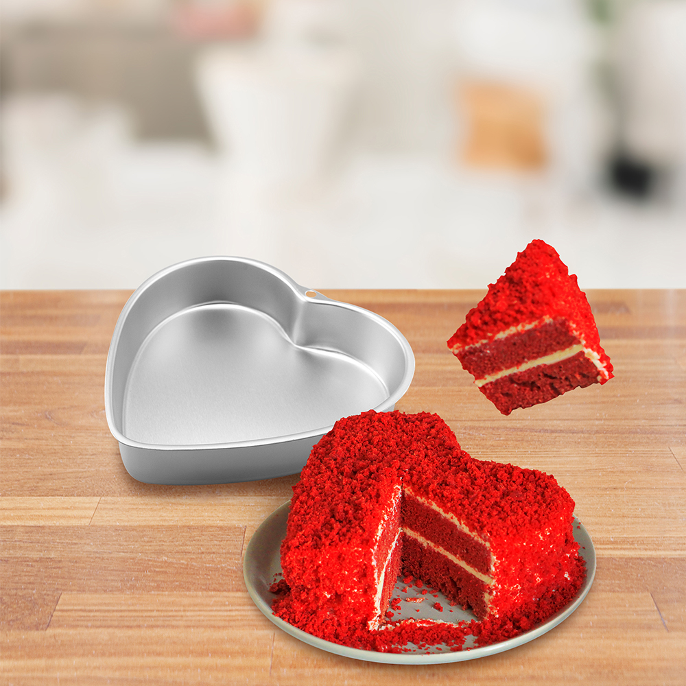 Maspion Cetakan Kue Heart Pan Alumunium Anodize 9 Inch 2 pcs set - Gambar 2
