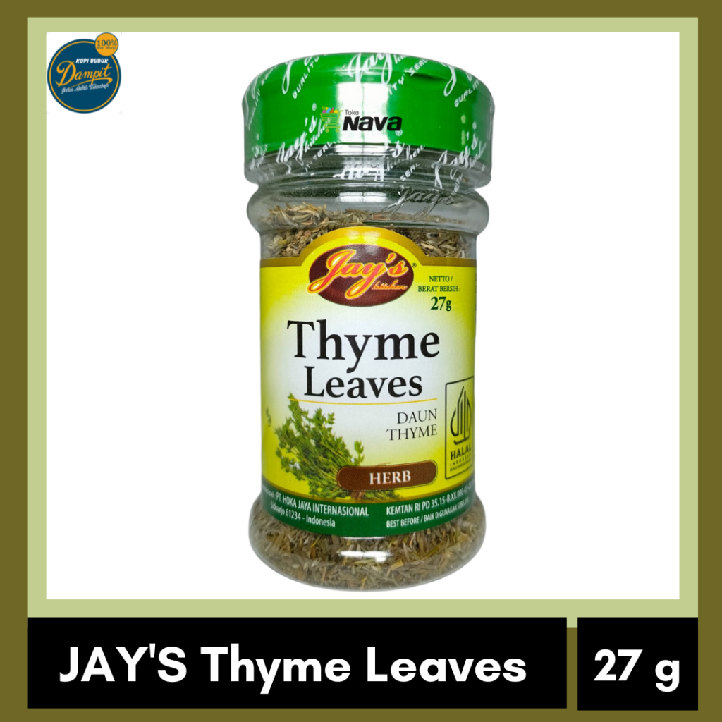 Jays THYME LEAVES 27gr/JAYS THYME LEAVES/THYME/THYME LEAVES Shopee