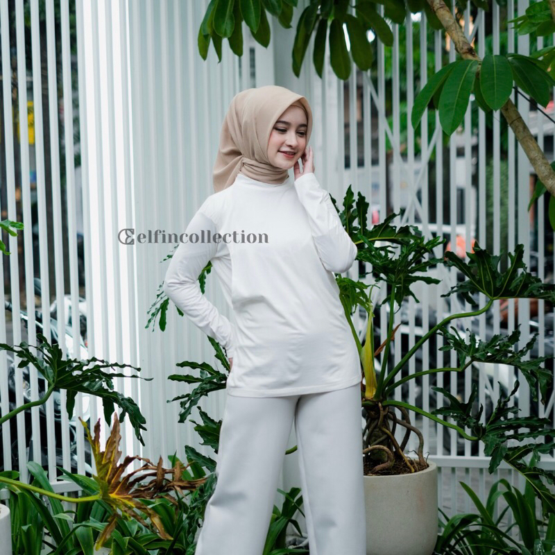 Turtleneck Long Sleeve Nursing Cuff Premium Rayon T-Shirt Nursing Clothes  Inner Nursing Innerwear Nursing Shirt Cuffs