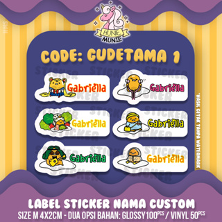 Etiqueta Adhesiva Personalizada Con Nombre-Serie SANRIO (100pcs +)  Cinnamoroll Hello Kitty Kuromi Mi Melodía Keroppi Pompompurin Gudetama  Rilakkuma-Sticker Hunie Munie