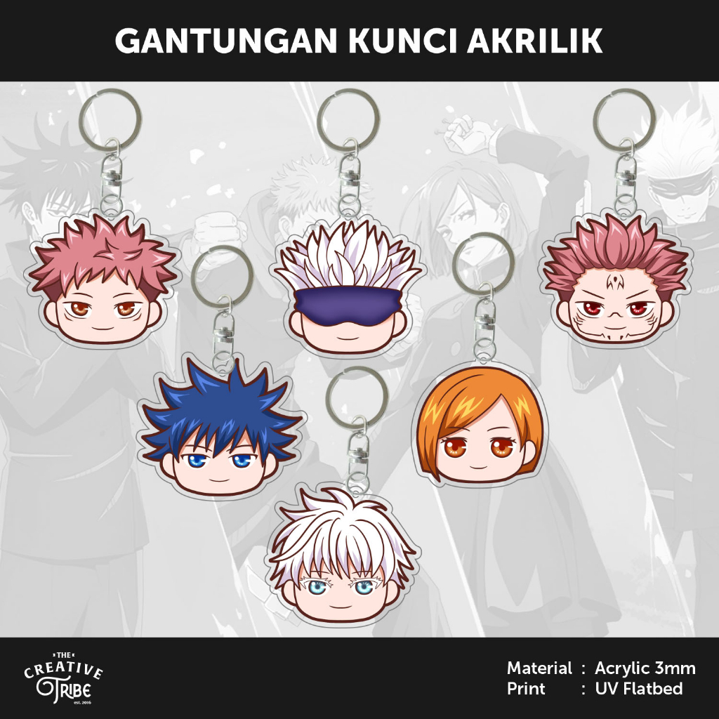 Anime chibi clearance keychains