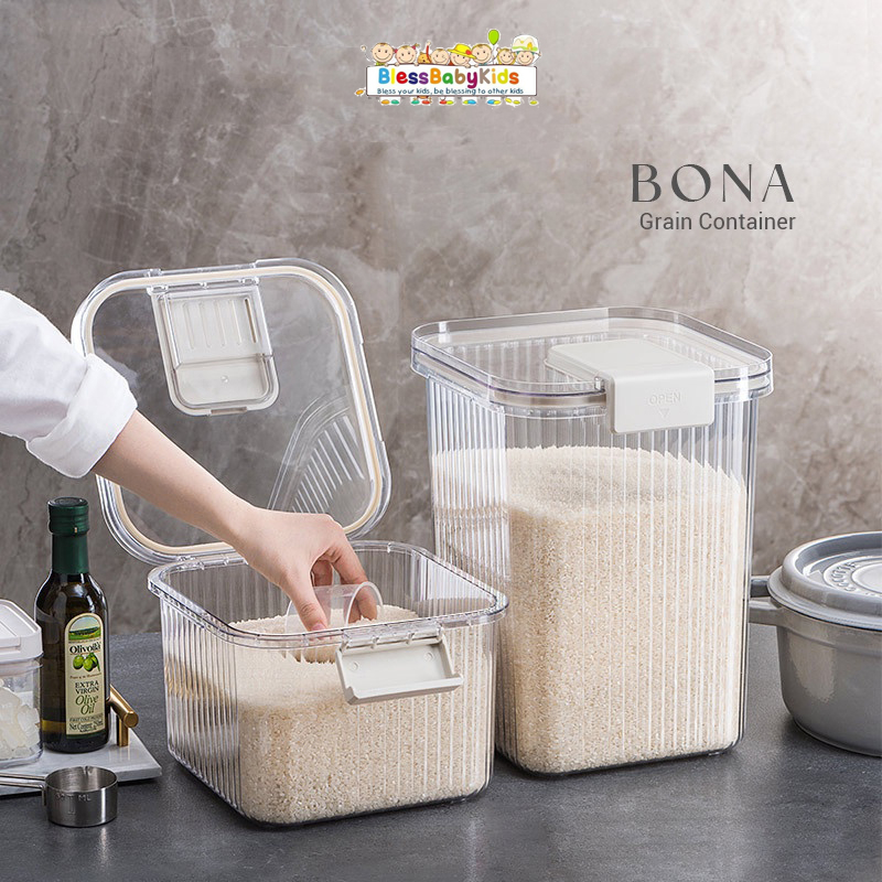 Rice Container Anti Flea Multipurpose Dry Food Box BONA Shopee Singapore