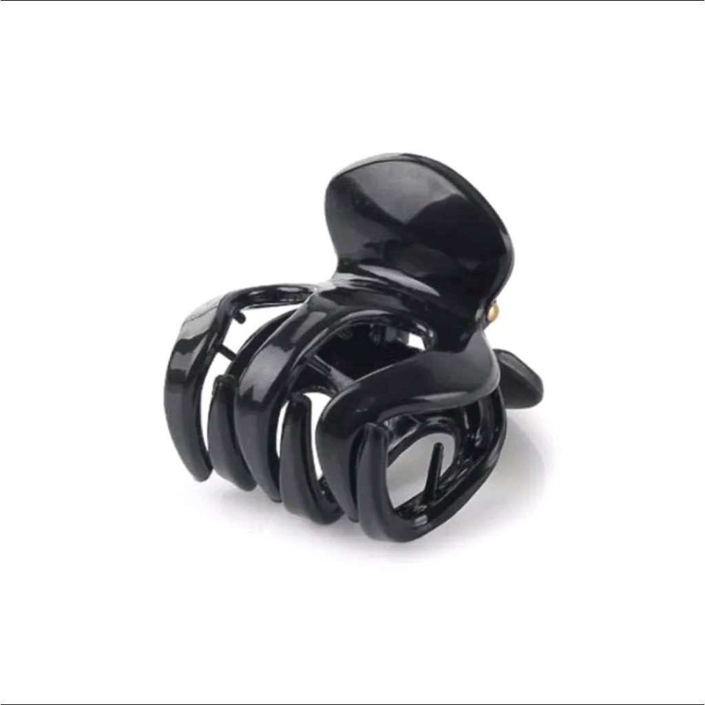 1PCS Jepit Rambut Jedai Wanita Besar Cakar 3 Warna Hitam Polos Aksesoris Jepitan Badai Bahan Plastik Model Korea A071 - Gambar 4