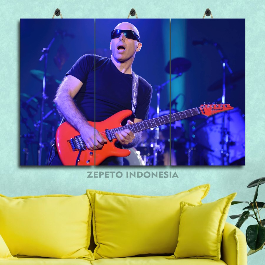 Wall Display AESTHETIC BAND JOE SATRIANI GUITAR 45X30 MULTI PANEL ...