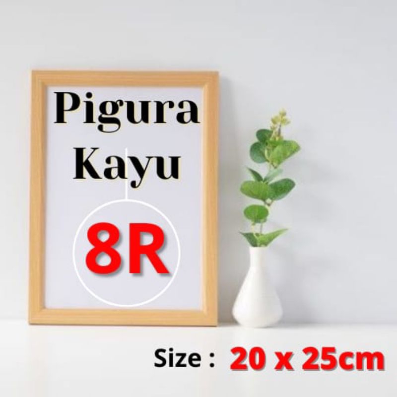 KAYU 8r Wooden Frame (20X25Cm) Shopee Singapore