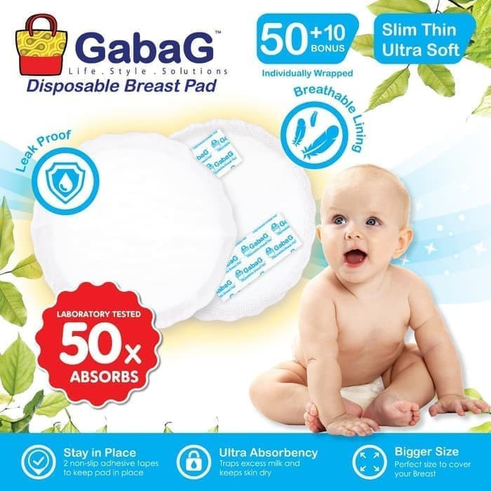 Gabag Disposable Breast Pads Breast Milk Absorbent Shopee Singapore