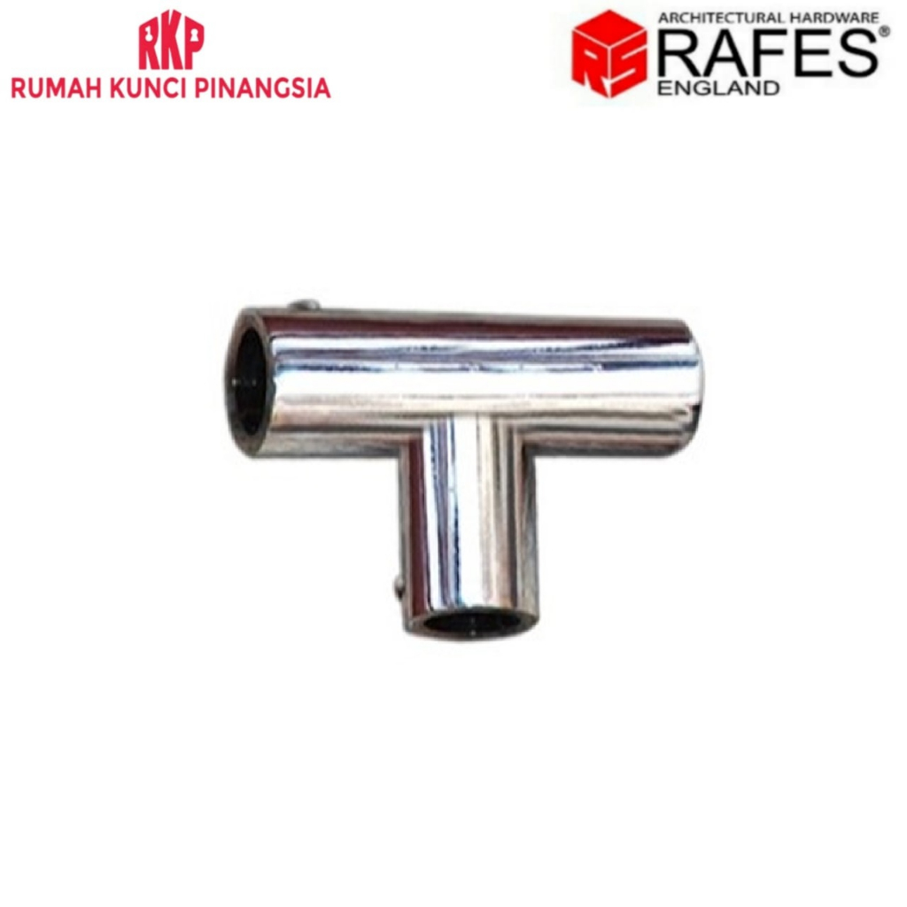 Round Pipe Connection Connector 3 Point Shock T Silver Brass RAFES PS ...
