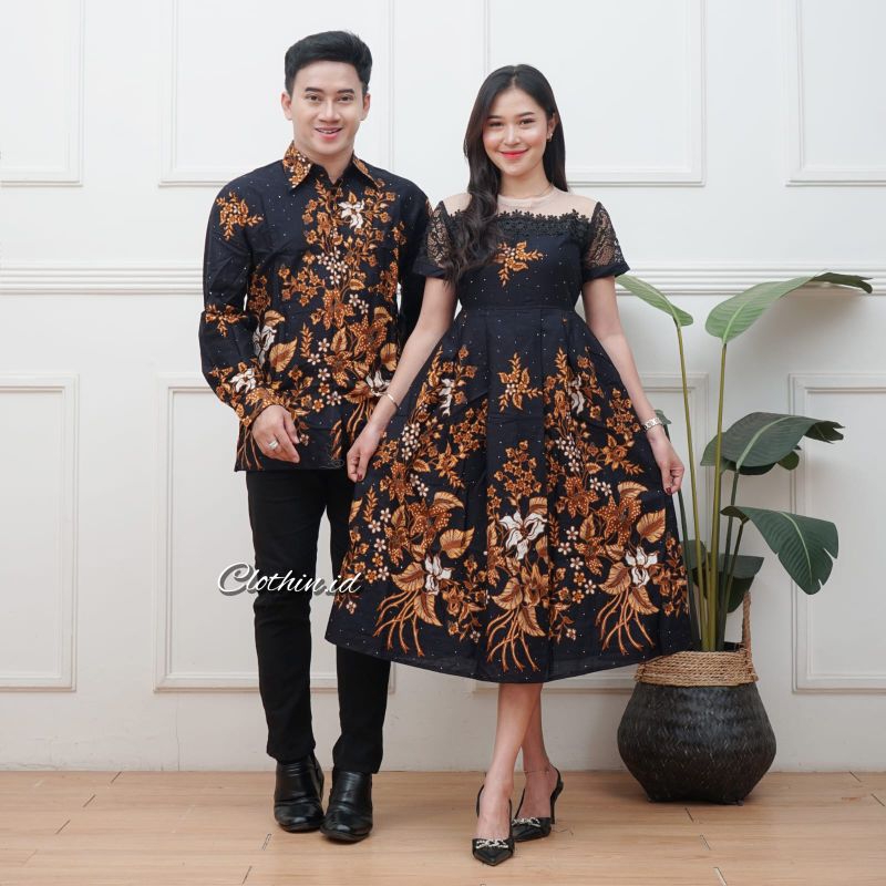 Batik shop party dress