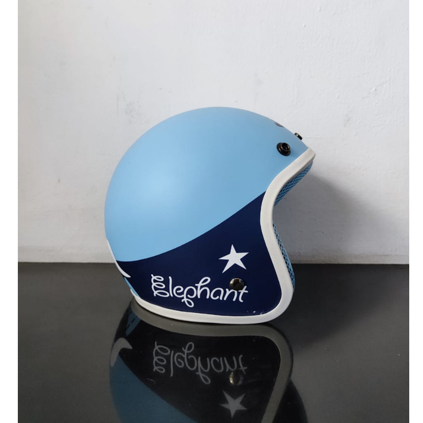 Helm Bogo Retro Anak Kids MINI POSH Motif Elephant - Gambar 2
