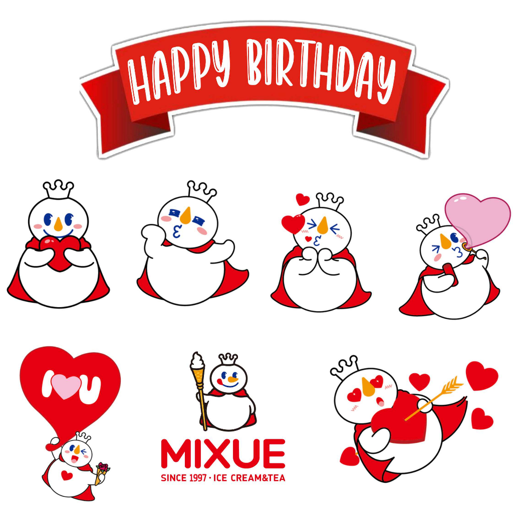 Cake TOPPER Birthday TOPPER Birthday TOPPER/MIXUE CAKE Decoration
