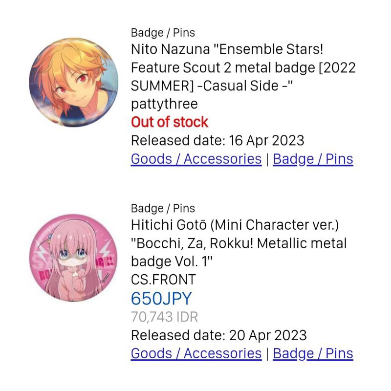 Ensemble Stars! Feature Scout 2nd hologram badge [2022 SUMMER] Side ...