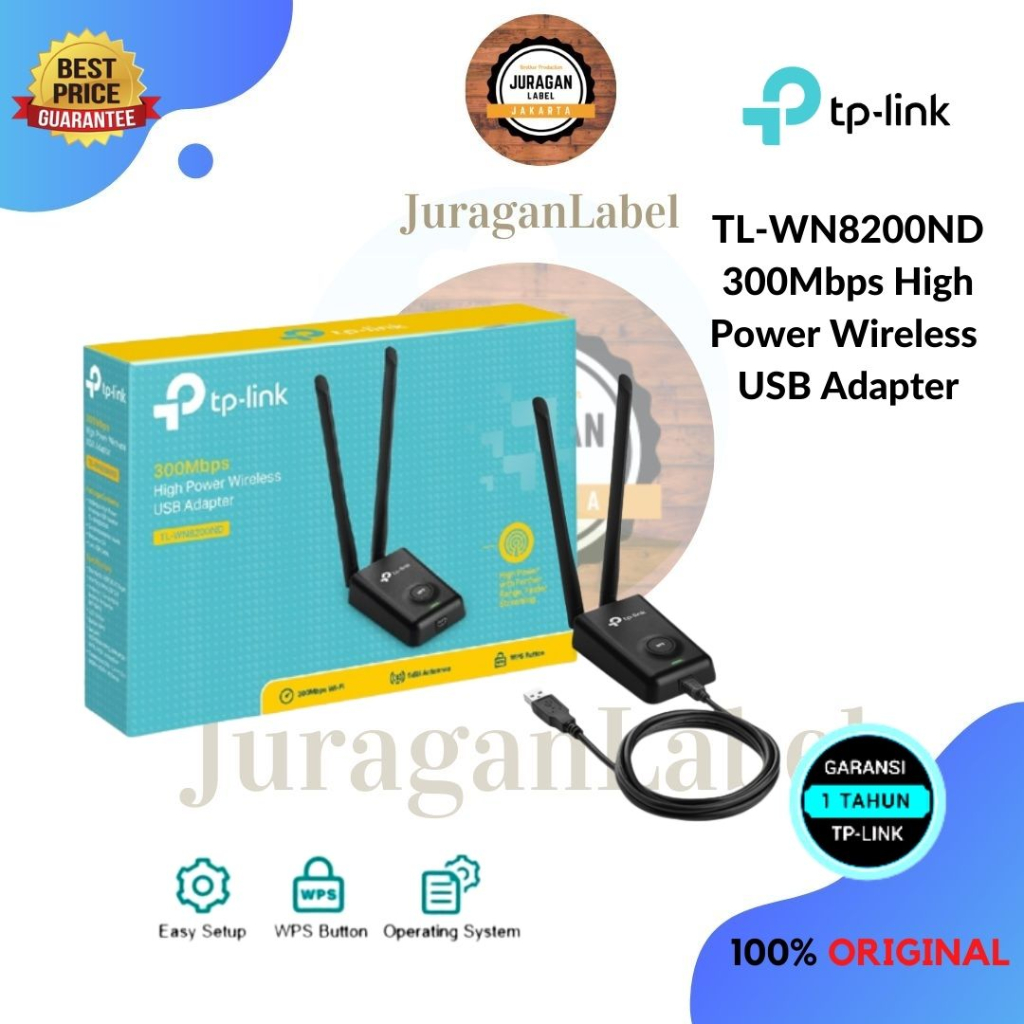 Tp-link TL-WN8200ND High Power Wireless USB Adapter TPLINK 300Mbps ...