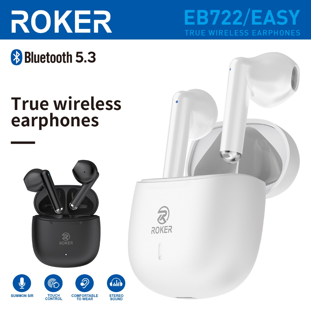 TWS Roker EASY EB722 Bluetooth 5.3 - Gambar 2