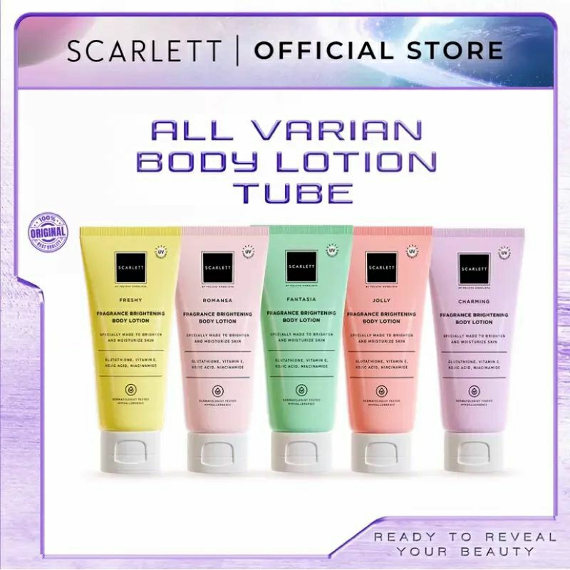 Scarlett Whitening Body Lotion All Variant Tube 180ml Shopee Singapore