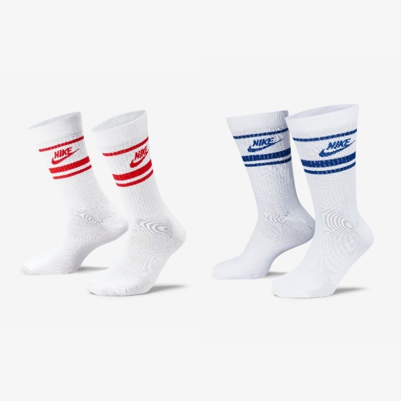 Nike Everyday Essential Crew Socks Red Blue ORIGINAL | Shopee Singapore