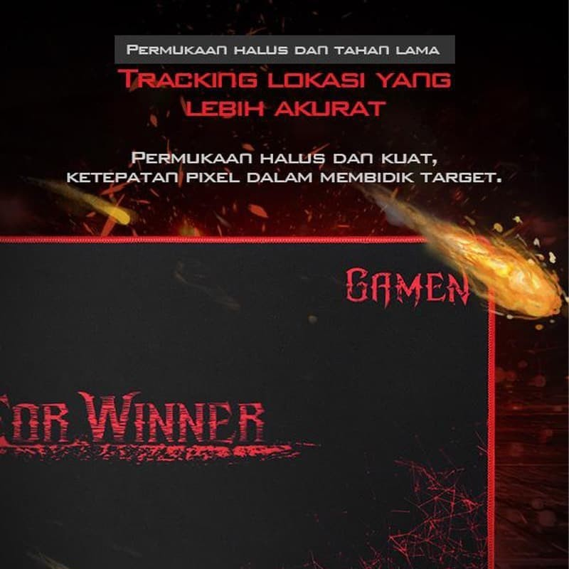 Gamen GP-L / GP-XL MP02 Gaming Mousepad Deskmat Murah - Gambar 2