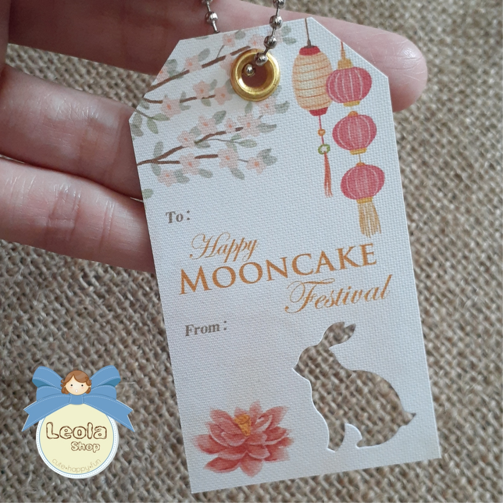 Gift Hang MOONCAKE Festival Lantern/ Mid Autumn Moon Cake Greeting Card ...