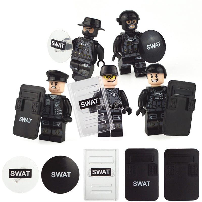 Military Brick Toys military accessories Swat Shield ARMY minifigure ...
