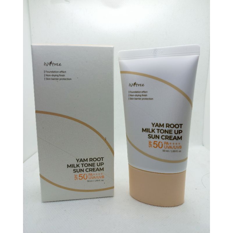 Isntree yam root milk tone-up sunscreen SPF 50+ PA++++ 50ML | Shopee ...