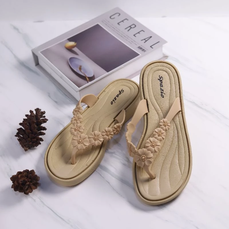 Sandal jepit karet wanita motif flower bunga 37-40 - Gambar 4