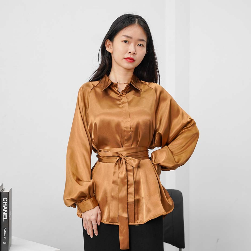 Michael's Collection - Blouse De Luna Neutral Colour - Gambar 4