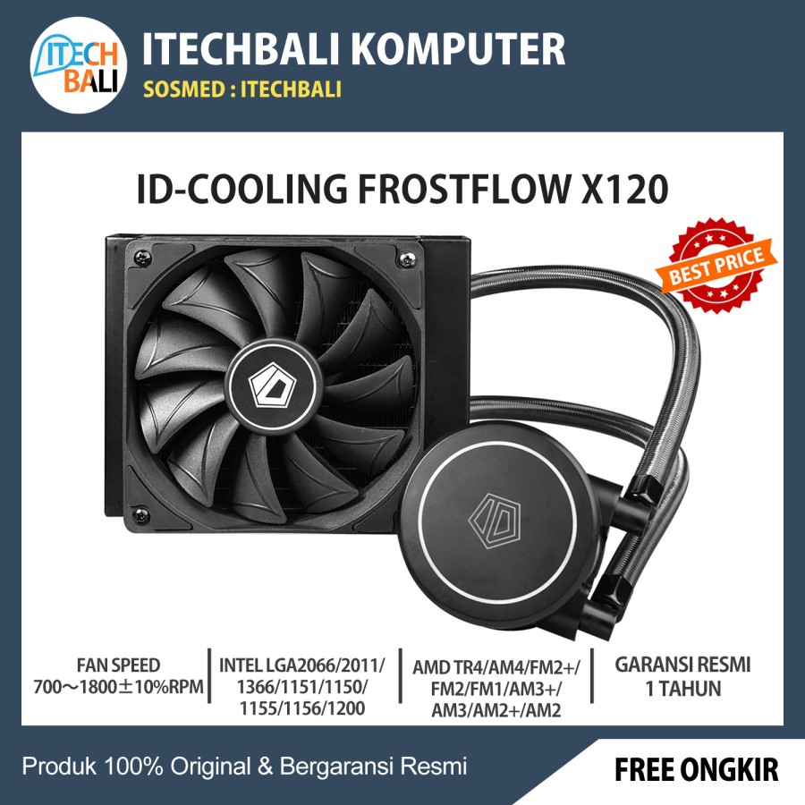 Watercooling IDCOOLING FROSTFLOW X 120 CPU AIO Liquid Shopee Singapore