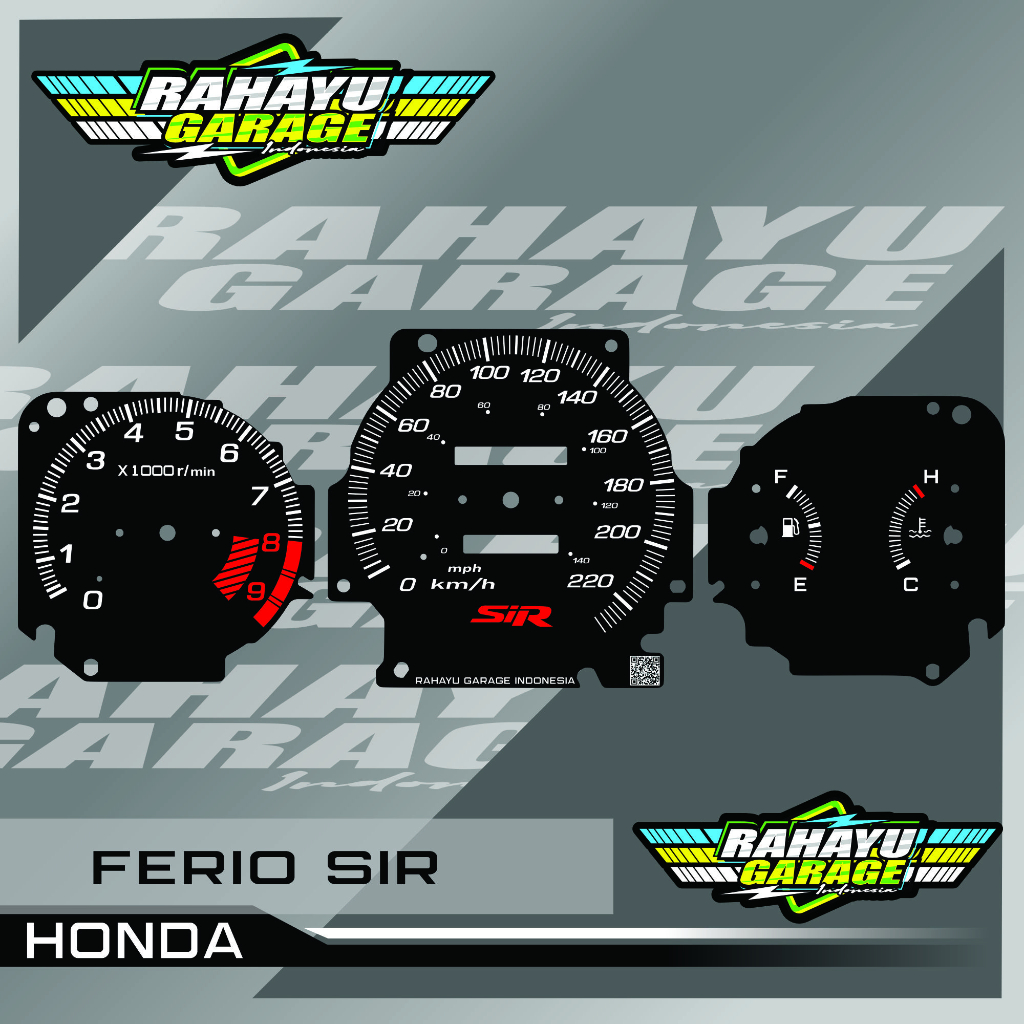 REPLIKA Panel SPIDOMETER HONDA CIVIC FERIO Replica FERIO SIR,FERIO SI ...