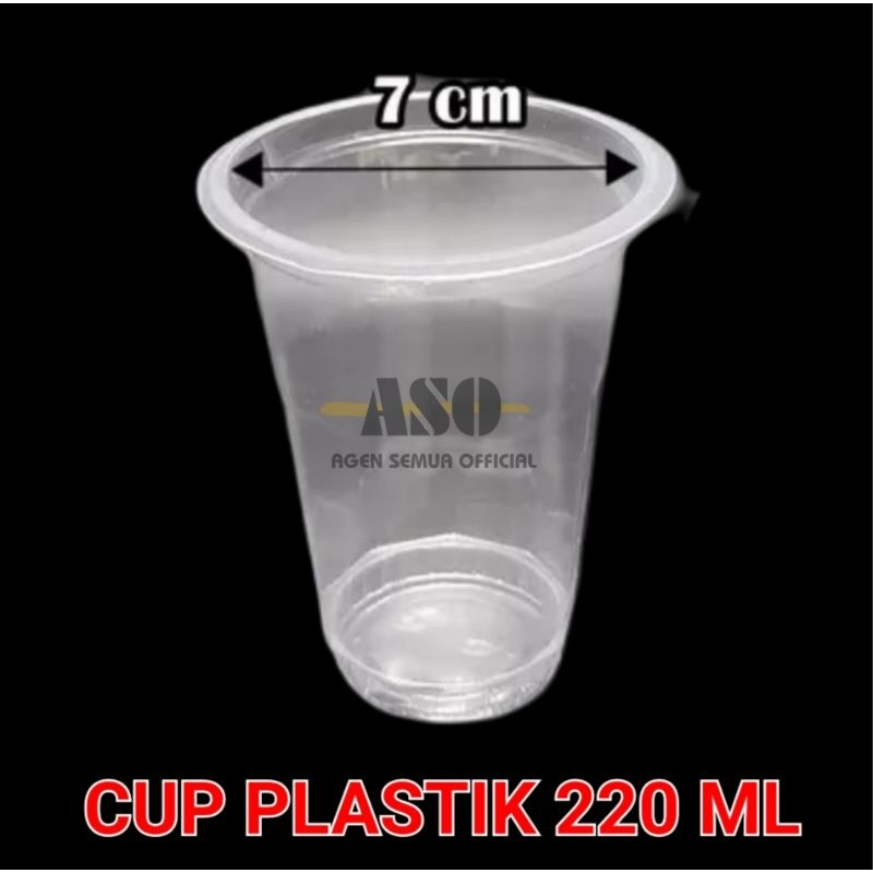 Gelas Plastik Tahan Panas 220ml Isi 50 Pcs - Gambar 2