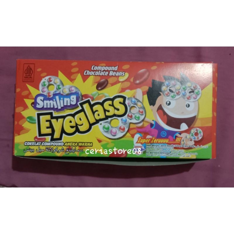 Smiling Eyeglass Chocolate Candy 1 Box Contains 40 Pcs Shopee Singapore
