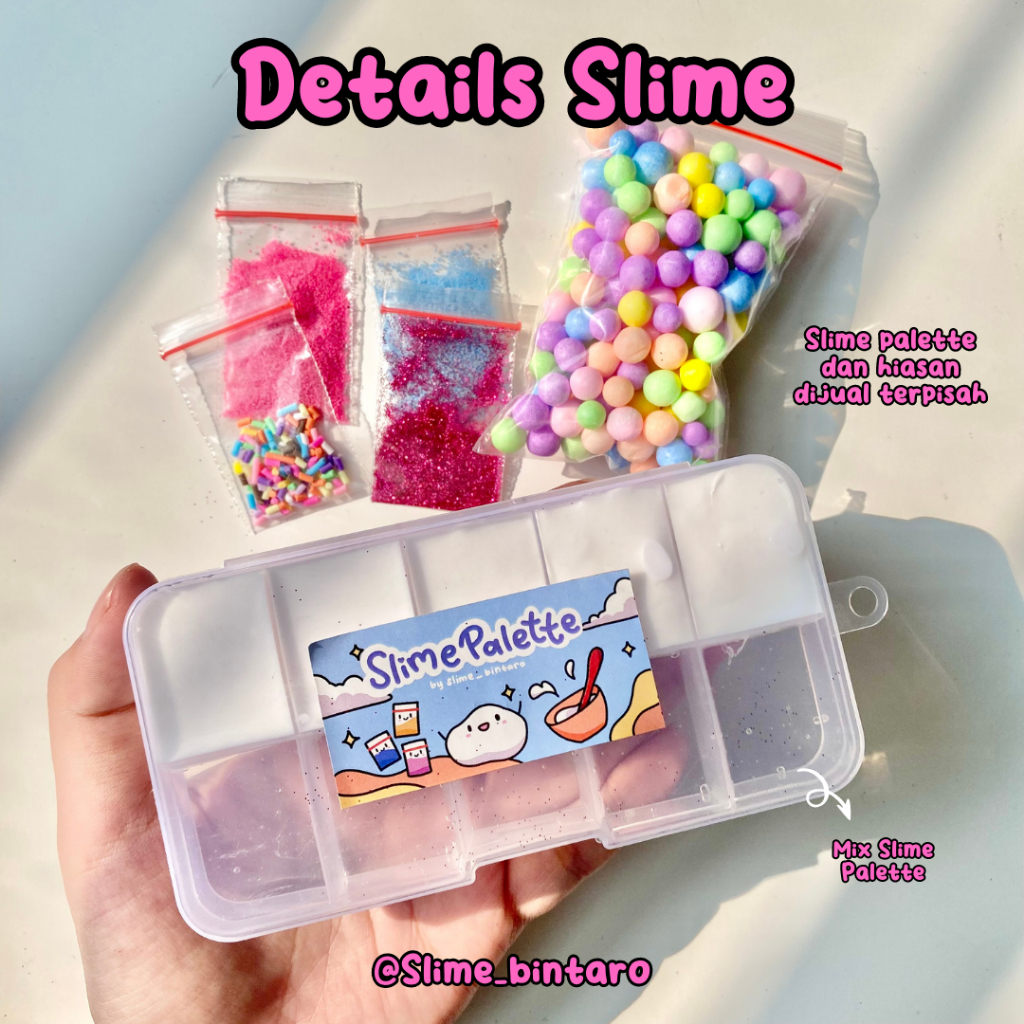 Slime PALETTE BY SLIME BINTARO || Slime Pack || Diy SLIME PALETTE ...