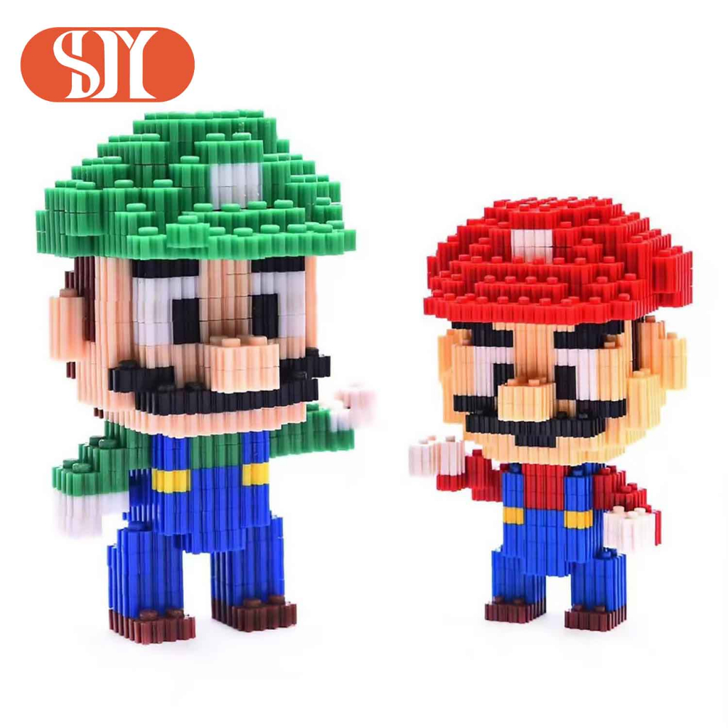 Nano Blocks Bricks Super Mario Animation Characters Mini 3D Model ...