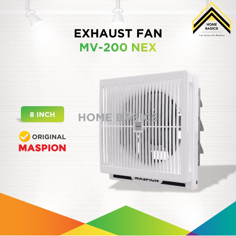 Maspion 8 Inch MV-200 NEX Exhaust Fan/Suction Fan/Wall Fan/Wall Fan ...