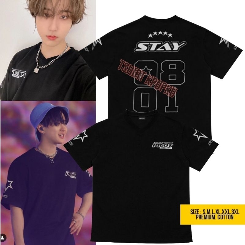 StrayKids ペンミ Tシャツ straykids PILOT ペンミ Tシャツ 黒 スキズ パイロット - メルカリ