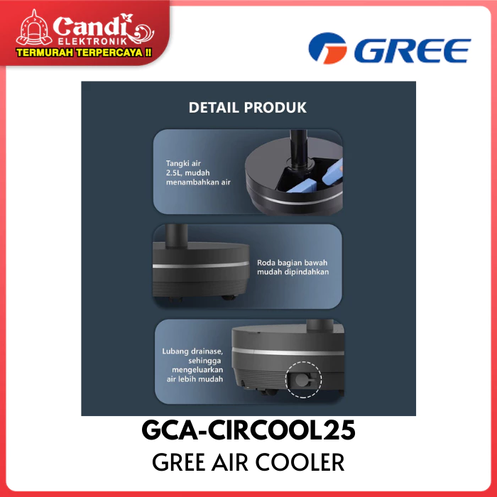 GREE Circulation Air Cooler GCA-CIRCOOL25 - Gambar 4