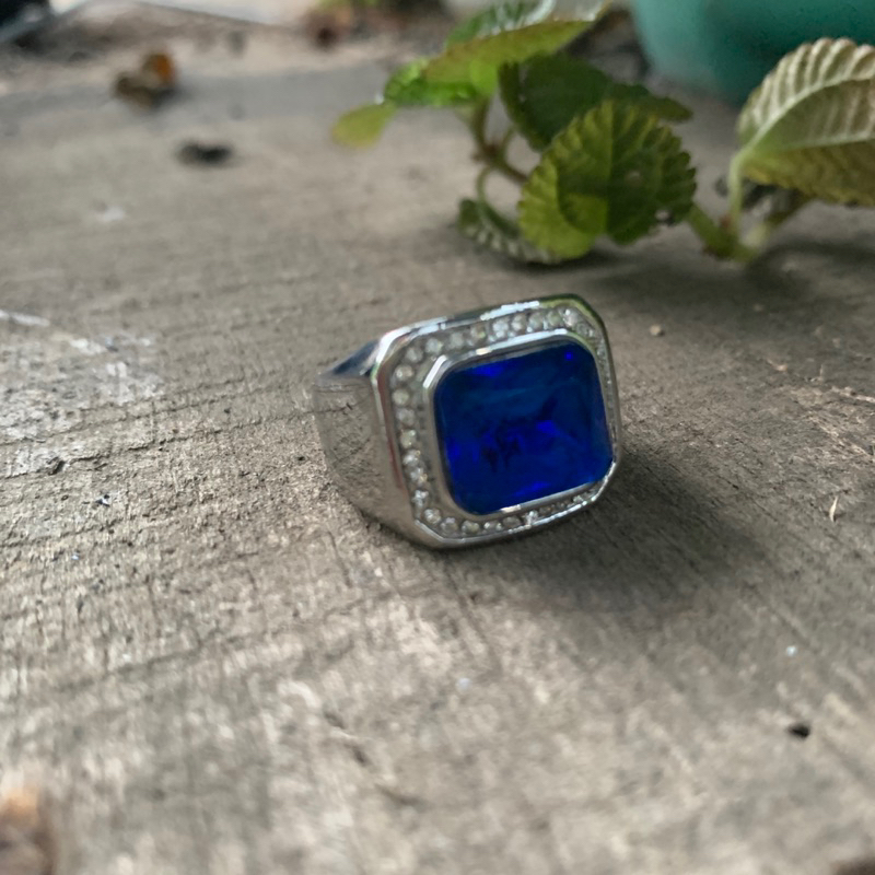 Real blue clearance sapphire ring