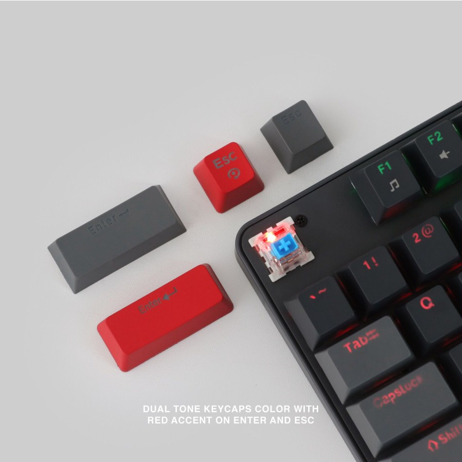 Rexus KX4 / KX-4 Heroic TKL Mechanical Gaming Keyboard - Gambar 2