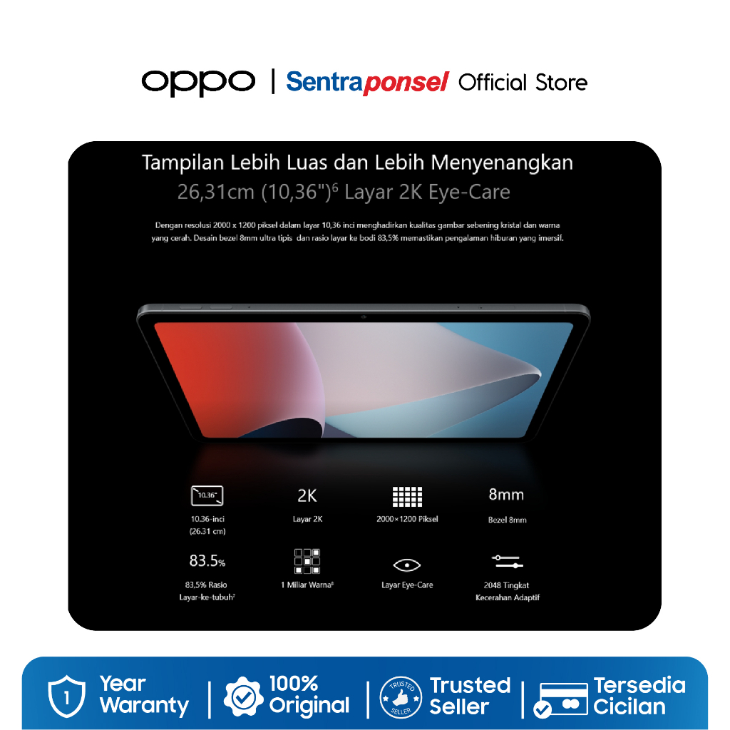Tablet OPPO PAD AIR Qualcomm Snapdragon 680 - Original Garansi Resmi 1 Tahun - Gambar 4