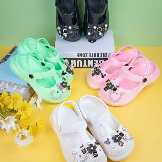 Order STOCK!!! Baim CROCS Sandals Import/Baim JIBIT jelly Sandals