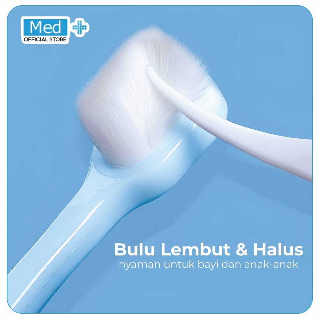 Med+ Extra Soft Kids Toothbrush / Sikat Gigi Anak Halus & Lembut 1-12 Tahun - Gambar 4